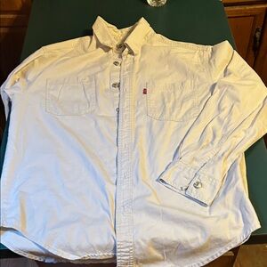 Levi's Cream Casual Button Down Shirt